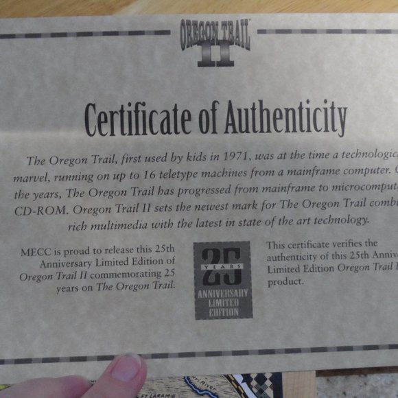 MECC Toys Oregon Trail Ii 25th Anniversary Limited Edition Pc Game
